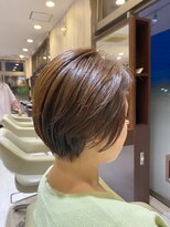 ヘアメイク アリエス 岩切店(HAIR MAKE aries) スッキリショートヘア 仙台 50代60代  ミセス 上品ショート