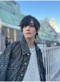 メンズ/メンズセット/黒髪/ウルフ/メンズカット/メン地下風
