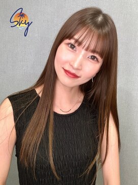 スカイ(SKY) 透明感カラー/髪質改善/縮毛矯正/韓国風レイヤーカット