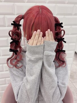 リルミー(Lilme) リボンたっぷりハートツインテール*まゆ