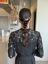 イミ(imi) 編み下ろし/タマネギヘア/タイトアレンジ/金箔/ヘアセット/登戸