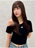レイヤー/ネビージュ/韓国ヘア/イメチェン/縮毛矯正/中野/