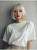 金髪ボブ