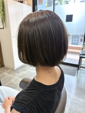 バセット バイ アルター 鎌取店(basset by aL-ter) ショート×ブルーグリーン