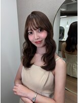 ボタン ハカタ(VOTAN hakata)&nbsp;ウェーブヘア/ミディアムレイヤー/オリーブブラウン/博多美容室