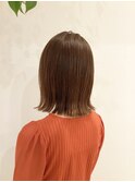 ミディアム外ハネ鎖骨ボブ30代40代