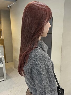 ヘアー アイス ルーチェ(HAIR ICI LUCE) ブリーチなしダブルカラーで作るチェリー/落合