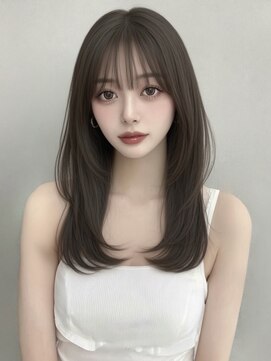 ユーフォリア 渋谷グランデ(Euphoria SHIBUYA GRANDE) レイヤーカット　前髪カット　ダークグレージュカラー