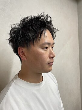 MEN’S HAIR/サーフカール/刈り上げセンターパート/千葉駅