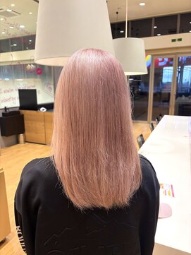 色落ちブロンド♪ピンクベージュ/ハイトーン/ブリーチ2回～