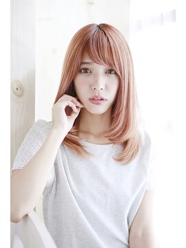 ティエル 町田店(tiel) 【町田】ピンクベージュ×顔まわりレイヤー