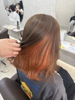 アン ブリーチ 大宮駅東口店(UN BLEACH) ブリーチ1回~インナーオレンジカラー♪/ケアブリーチ