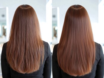 ブリリアントヘアー 下関長府(brilliant hair)の写真/湿気に負けない為に♪髪質改善と縮毛矯正のハイブリッド◎髪質改善でツヤ髪に［縮毛矯正/髪質改善］