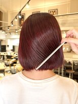 ラボヌールヘアーレーヴ 池袋店(La Bonheur hair reve)&nbsp;ワインレッド/似合わせカット/佐藤