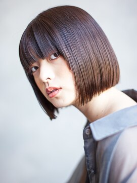 アッシュ 本牧店(Ash) 美髪縮毛矯正×切りっぱなしボブ