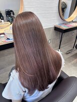 プリンプ トータルビューティ(PRIMP.total beauty)&nbsp;ピンクミルクティーベージュ　ブリーチありカラー