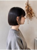 切りっぱなしボブ+艶髪