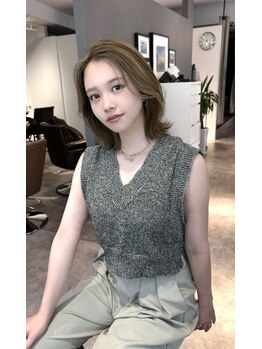 イル 大阪淀屋橋(i'll)の写真/【オーガニックカラー取扱♪】白髪率に合わせた赤みを抑えたしっかり染まる明るいカラーで伸びても馴染み◎