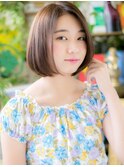 *COVER HAIR*小顔見せ♪ナチュかわ前下がりボブ