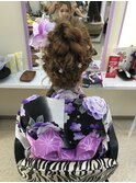 お祭りヘアセット