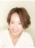 ナチュラルカールボブ