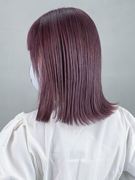 アイティー バイ アルバム 浦和店(IT by ALBUM) ラベンダーミディ_オリーブカラーハイライトカラー_ba305941