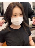 #レイヤーカット#くびれヘア#韓国ヘア#顔周り