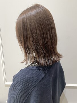 ネオリーブギンザ 銀座店(Neolive GINZA) 【スタイリングが簡単】プツッとボブ×うっすらグレージュ