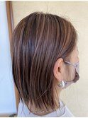 ボブ×メッシュ/30代40代50代/倉敷