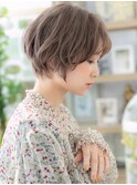 ハイトーンカラーくせ毛風小顔ウルフボブTb5戸頭20代30代40代