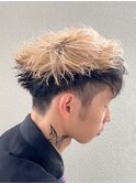 ツートーンツイストスパイラルパーマ
