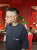 MEN'SHAIR束感ショート波巻きマッシュパーマハイライト86