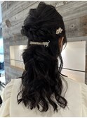 結婚式お呼ばれヘア!ハーフアップアレンジ【肥田亜沙美】