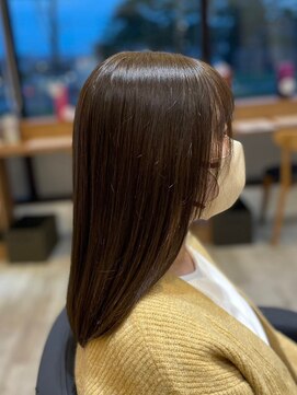 アトリエコア(Atelier Coa) 髪質改善トリートメントミルクティーベージュカラーくびれヘア