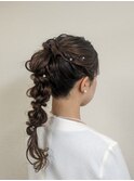 結婚式参列ヘアセット