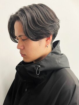 セプト 博多(SEPT.) センターパート　グレージュ　透明感　ニュアンスパーマ　抜け感