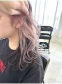 ホワイトピンク×インナーカラー/Instagram【harriss_shunpei】