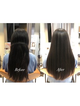 "毎朝のセットを楽にする"ナチュラル縮毛矯正で、自然で柔らかな手触りへ[銀座/東銀座/東銀座駅]