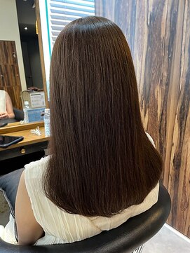 ヘアリゾート粋 トゥジュ 池袋東口店(tujuh) 似合わせカット/ナチュラルストレート/ブラウン/セミロング