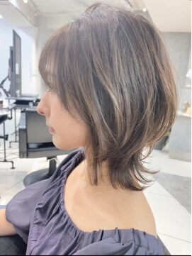 ダブルトーキョー シブヤ(W-TOKYO SHIBUYA) ネオウルフ×ペールベージュボブウルフ　ウルフカット