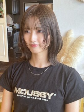 レガロヘアーデザイン(Regalo hair design) レガロ☆レイヤー切りっぱなしボブ×チェスナットブラウン