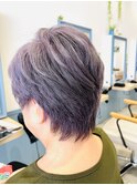 イルミナカラーで艶髪ショート