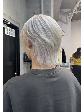 ラニヘアサロン(lani hair salon) ホワイトカラー/メンズカラー/天神大名/ハイトーン/メンズウルフ