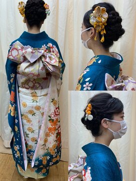 ヘアーメイク ツインズ(Hair Make TWINS) かわいい編み込みのまとめ髪