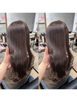 シー(SHE.osu) ラベンダーブラウン×ロングスタイル