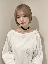 ペレ 梅田(PELE)&nbsp;ホワイトグレージュ/デジタルパーマ/チェリーブラウン/梅田