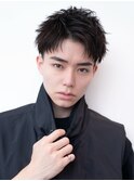 束間/短髪/黒髪/ツーブロック/刈り上げ/モテ/センターパート