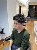刈り上げショート/アップバング/大人メンズ