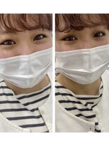 リルミー ミュエナ 大須 矢場町(Lilme myuena)&nbsp;上下まつ毛パーマの目の印象の違い<原田>