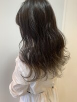 ライフ 星田店(Lyfe)&nbsp;毛先ブリーチグラデーションカラー_巻き髪レイヤーカット_353